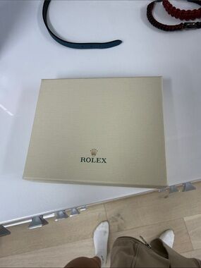 Rolex mens card holder wallet brown brand new in box